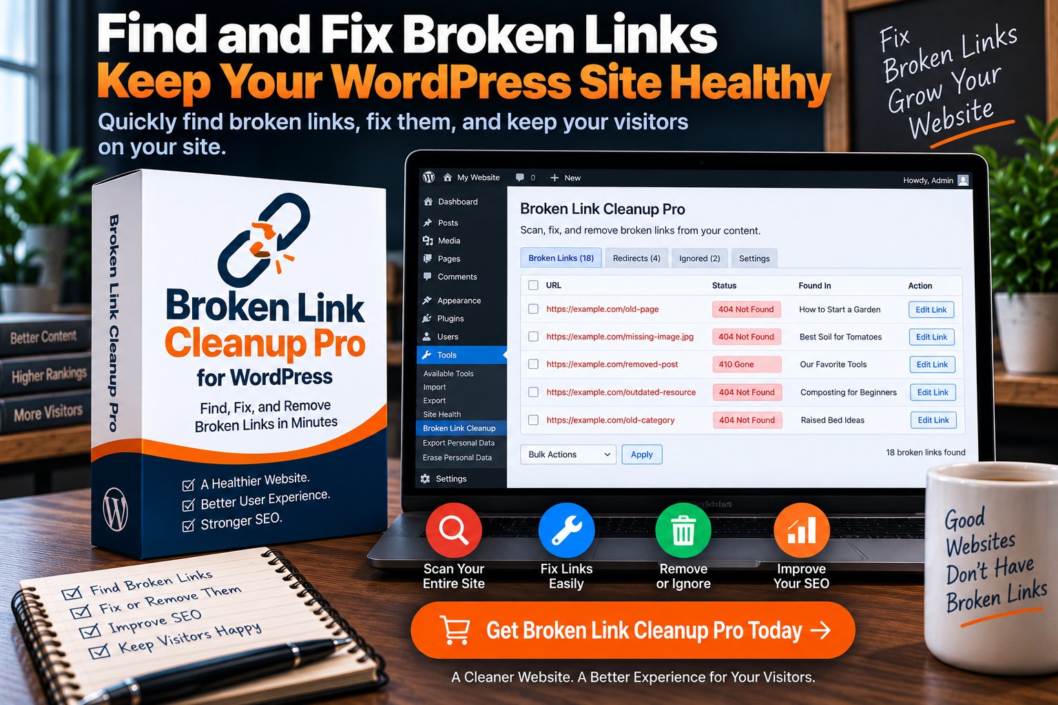 Broken Link Cleanup Pro for WordPress