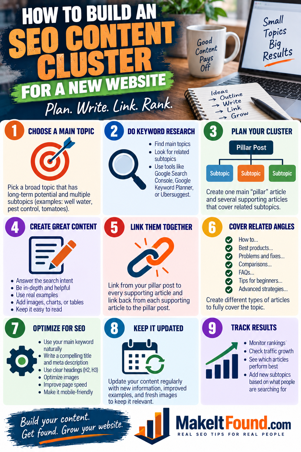 How to Build an SEO Content Cluster for a New Website
