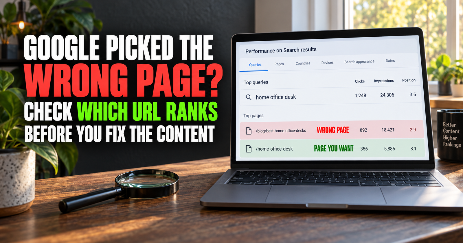 How to Check if Google Is Ranking the Wrong Page