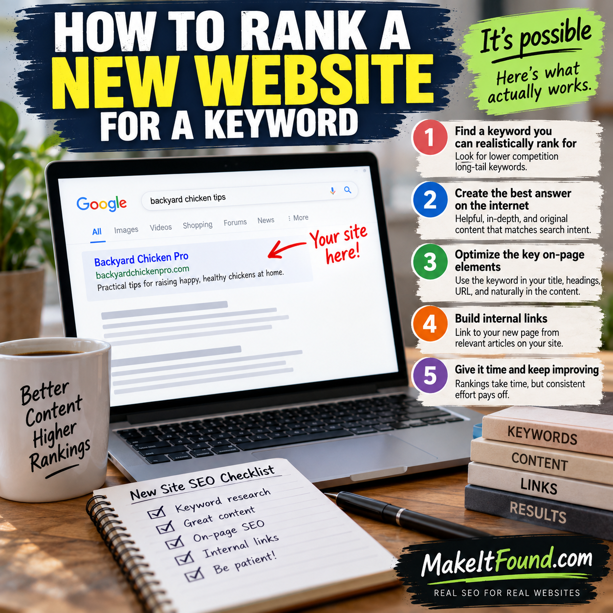 How to Rank a New Website for a Keyword